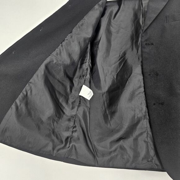 Boys Black Lined Suit Jacket Blazer Size 12 Regular Boy Proof - Picture 7 of 9